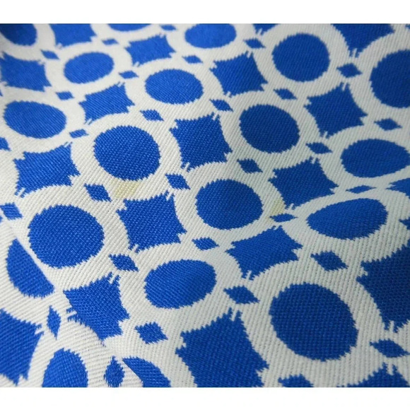 PEACE of CLOTH Jillian Geometric Pattern Blazer Blue White Size Med RARE - Picture 11 of 12